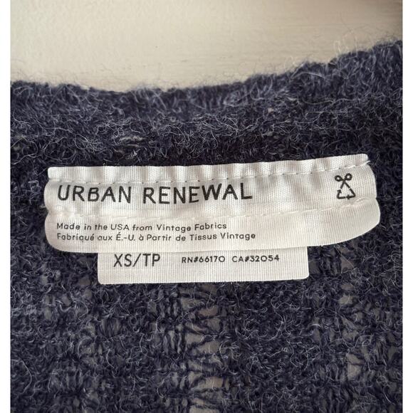 Urban Outfitter Renewal Loose Knit Bell Sleeve Shrug Sweater | Navy | Women’s XS - Picture 5 of 9